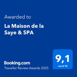 Maisons de vacances La Maison de la Saye & SPA : photos des chambres