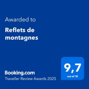 Maisons de vacances Reflets de montagnes : photos des chambres