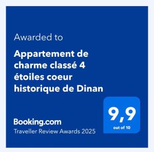 Magnifique appartement de charme au coeur historique de Dinan