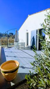 Haut de villa 2P, jardin, clim, prise VL Electrique