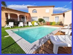 A 5min des plages La Villa Sun Piscine chauffée - Lespignan