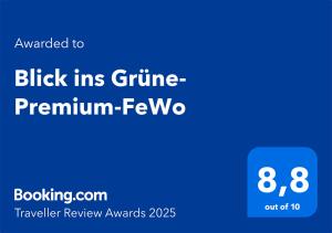 Blick ins Grüne- Premium-FeWo