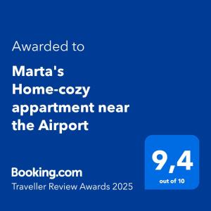 Martas Home-cozy appartment near the Airport