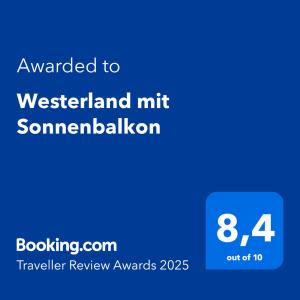Westerland mit Sonnenbalkon