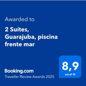 2 Suítes, Guarajuba, piscina frente mar