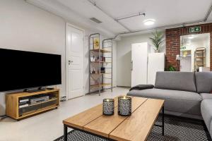 1-roms leiligheter med felles bad, stue og kjøkken