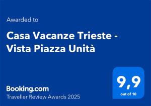 Centro Storico in Piazza Unità Moderno WiFi AC Casa Vacanze Trieste