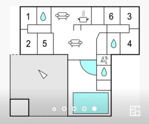Pool activity house for 16 people