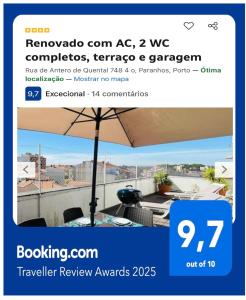 Renovado com AC, 2 WC completos, terraço e garagem