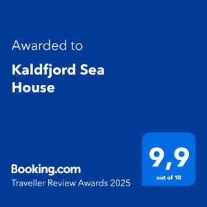 Kaldfjord Sea House