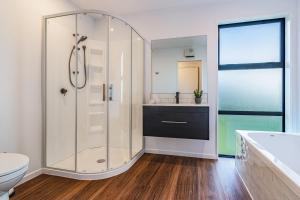 Contemporary Home with Ocean and Mountain Views