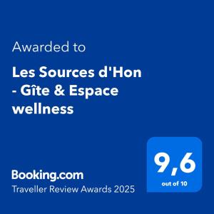 Maisons de vacances Les Sources d'Hon - Gite & Espace wellness : Maison 1 Chambre