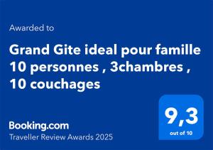 Havre de Paix Normand Grange Spacieuse & Vue Campagne & Cheminée