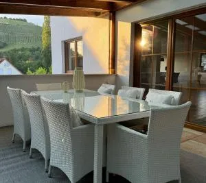 Luxus-Familienvilla mit privatem Pool und XXL Whirlpool, Kamin, Grill & Blick in die Weinberge - Бад-Зобернгайм