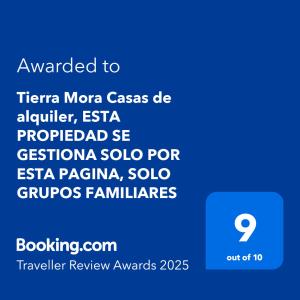 Tierra Mora Casas de alquiler, ESTA PROPIEDAD SE GESTIONA SOLO POR ESTA PAGINA, SOLO GRUPOS FAMILIARES