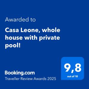 Casa Leone, whole house with private pool!