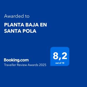 PLANTA BAJA EN SANTA POLA