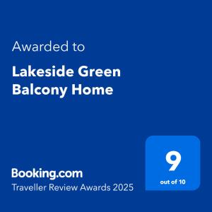 Lakeside Green Balcony Home
