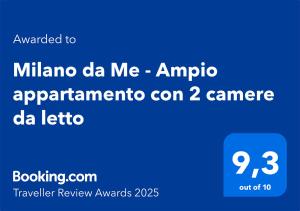 Milano da Me - Ampio appartamento con 2 camere da letto