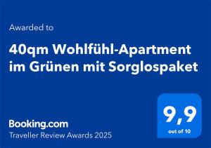 40qm Wohlfühl-Apartment im Grünen mit Sorglospaket