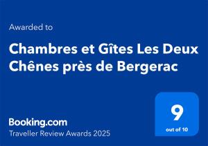 B&B / Chambres d'hotes Chambres et Gites Les Deux Chenes pres de Bergerac : photos des chambres