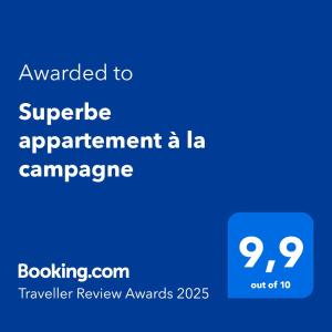 Appartements Superbe appartement a la campagne : photos des chambres