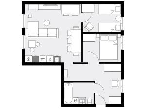 URBAN APARTMENTS PREMIUM Poniatowskiego 23 No 4,FREE PUBLIC PARKING, Self CHECK-IN