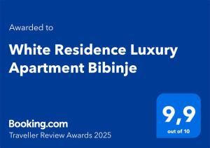 White Residence Luxury Apartment Bibinje