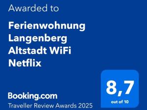 Ferienwohnung Langenberg Altstadt WiFi Netflix