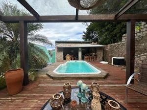 Piscina e vista para a Lagoa, 800m. da praia Mole