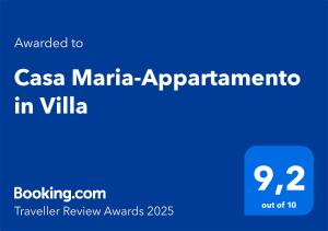 Casa Maria-Appartamento in Villa