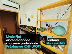 Flat4 aconchegante ar condicionado próx UFOP Mariana MG - 维索萨