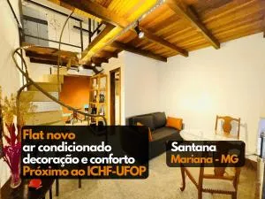 Lindo Flat3 ar condicionado próx ICHF-UFOP Mariana MG - 维索萨