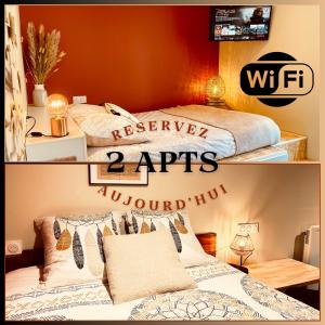 Le Duo Forézien - 2 Apts au RDC côte à côte - Proche gare et centre - Wifi