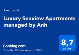 Luxury Seaview Apartments managed by Anh