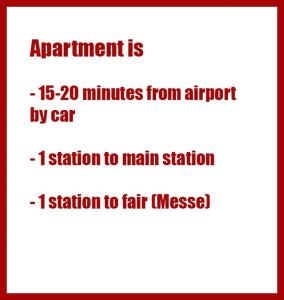 Zimmer mit eigenem Badezimmer - 1 Bahn-Station zur Messe und HBF