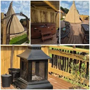 Burtree Country House, Tipi's, Treehouse & Lodge & house rooms with hot tubs in a private garden - Sutton