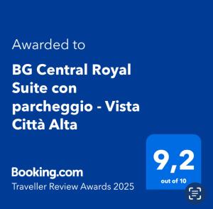 BG Central Royal Suite con parcheggio - Vista Città Alta
