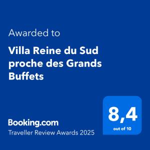 Villas Villa Reine du Sud proche des Grands Buffets : photos des chambres