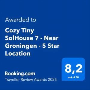 Cozy Tiny SolHouse 7 - Near Groningen - 5 Star Location
