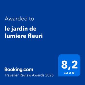 B&B / Chambres d'hotes le jardin de lumiere fleuri : photos des chambres