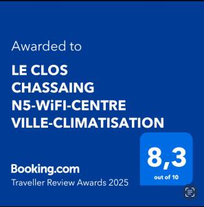 Appartements LE CLOS CHASSAING N5-WiFI-CENTRE VILLE-CLIMATISATION : photos des chambres