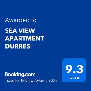 SEA VIEW APARTMENT DURRES
