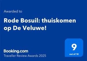 Rode Bosuil: thuiskomen op De Veluwe!