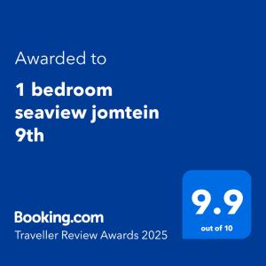 1 Bedroom Seaview Jomtein Pattaya 33sqm floor9th 90 3