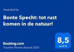 Bonte Specht: tot rust komen in de natuur!