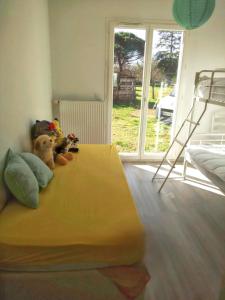 Maisons de vacances Maison charmante a Mimizan avec vue sur jardin et terrasses : photos des chambres