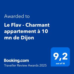 Le Flav - Charmant appartement à 10 mn de Dijon
