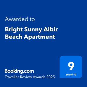 Bright Sunny Albir Beach Apartment