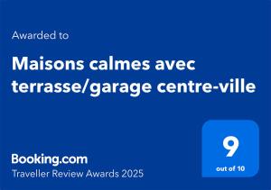 Maisons de vacances Maisons calmes avec terrasses et garages centre-ville B et C : photos des chambres